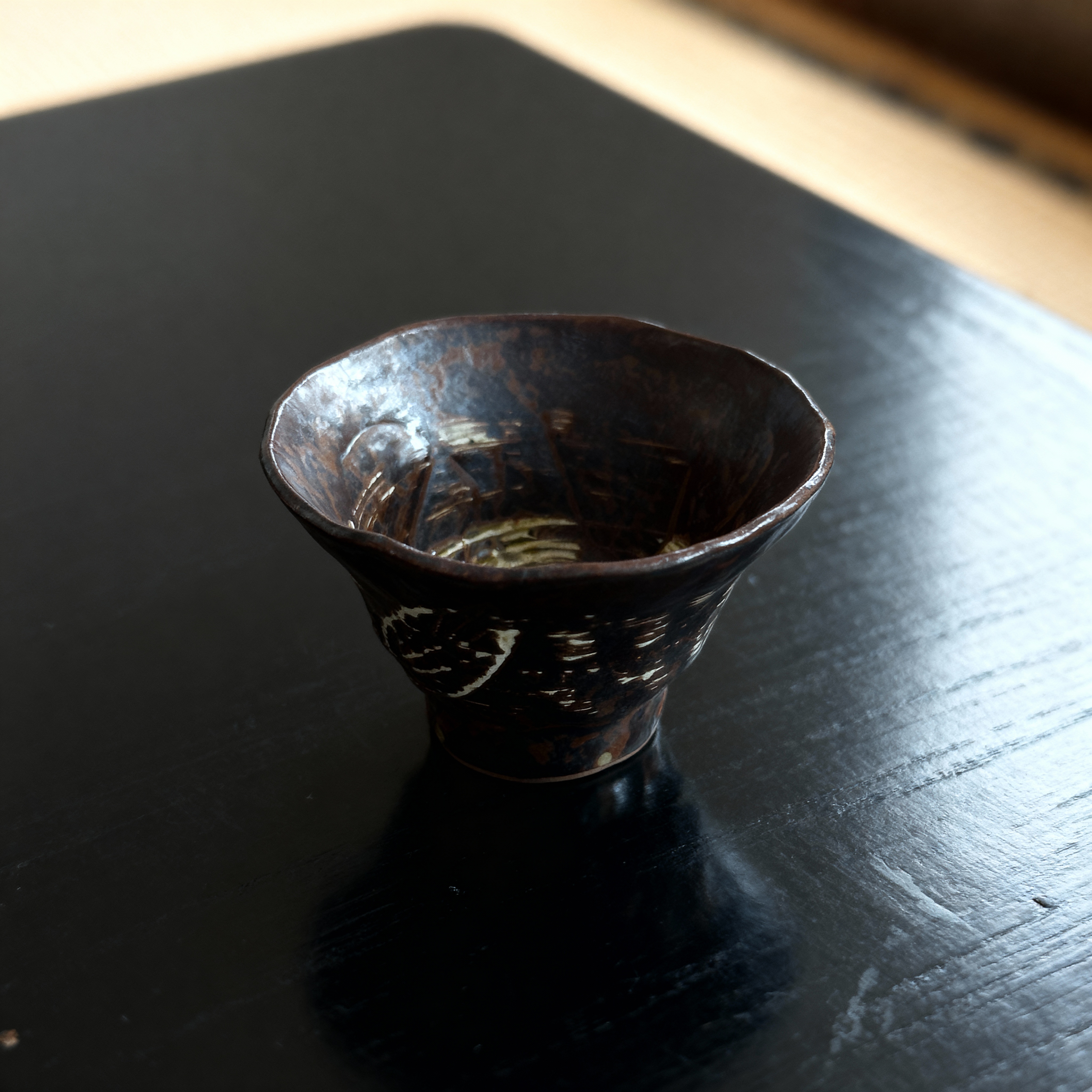 煎茶　灰釉がけ